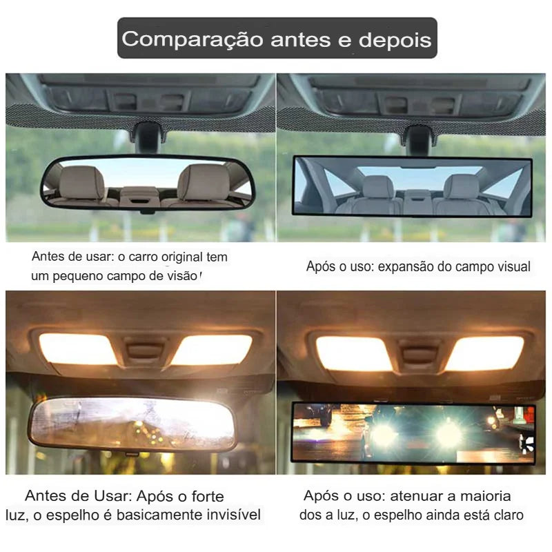 Universal Anti Glare Wide Angle Espelho Retrovisor Convexo, Interior do carro Rear View, Baby Child Seat Watch, Blue Sun Visor, Goggle Segurança